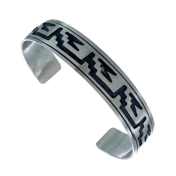Native American Navajo Sterling Silver Cuff Bracelet JX130596